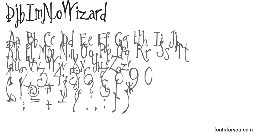 DjbImNoWizard Font – alphabet, numbers, special characters