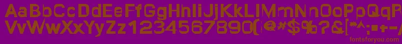 Quropa ffy Font – Brown Fonts on Purple Background