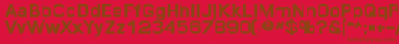 Quropa ffy Font – Brown Fonts on Red Background