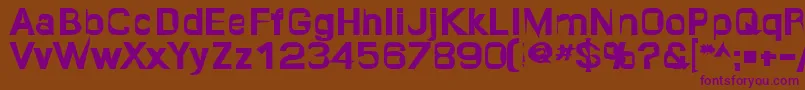 Quropa ffy Font – Purple Fonts on Brown Background