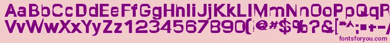 Quropa ffy Font – Purple Fonts on Pink Background