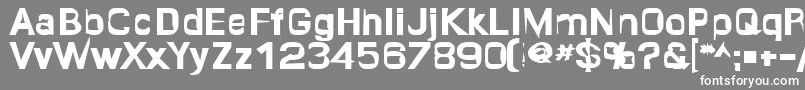Quropa ffy Font – White Fonts on Gray Background