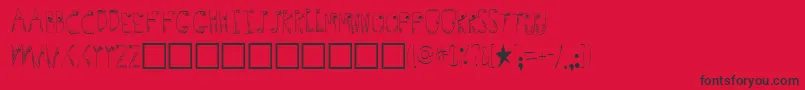 Germs-fontti – mustat fontit punaisella taustalla