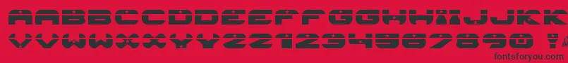 Astroneo Font – Black Fonts on Red Background