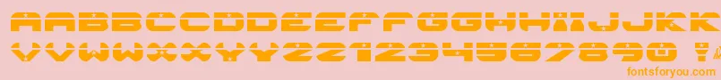 Astroneo Font – Orange Fonts on Pink Background