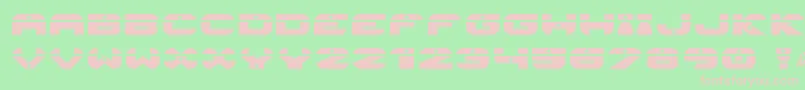 Astroneo Font – Pink Fonts on Green Background