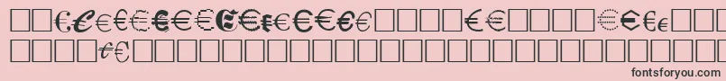 Eurocl15 Font – Black Fonts on Pink Background