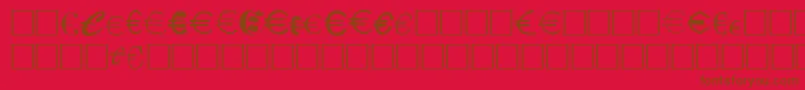 En savoir plus sur la police Eurocl15 Police Eurocl15 – polices brunes sur fond rouge