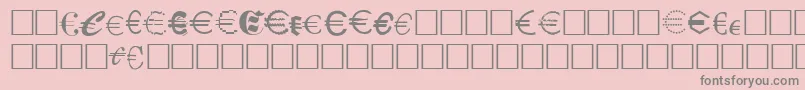 Czcionka Eurocl15 – szare czcionki na różowym tle
