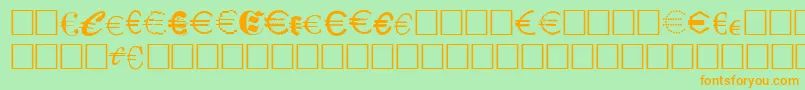 Подробнее о шрифте Eurocl15 Шрифт Eurocl15 – оранжевые шрифты на зелёном фоне