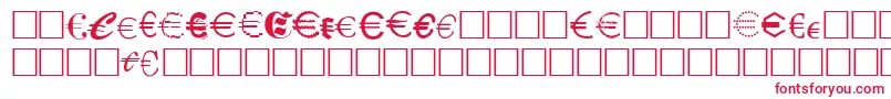 Шрифт Eurocl15 – красные шрифты