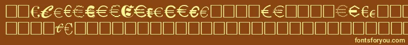 Подробнее о шрифте Eurocl15 Шрифт Eurocl15 – жёлтые шрифты на коричневом фоне