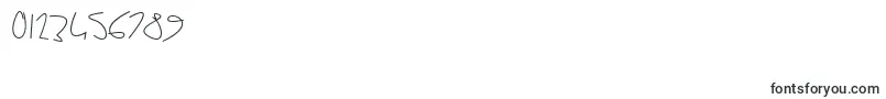 Sharonlipschutzhandwriting Font – Fonts for Numbers and Digits
