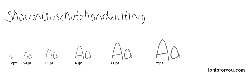 Размеры шрифта Sharonlipschutzhandwriting