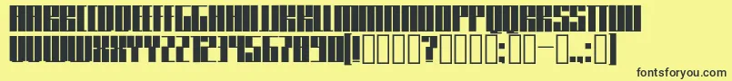 Knifer600 Font – Black Fonts on Yellow Background