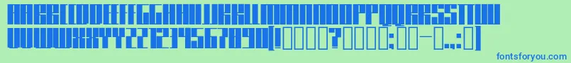 More about Knifer600 Font Knifer600 Font – Blue Fonts on Green Background