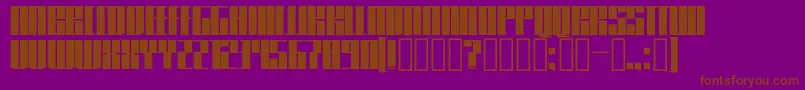 Knifer600 Font – Brown Fonts on Purple Background