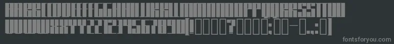 フォントKnifer600 – 黒い背景に灰色の文字