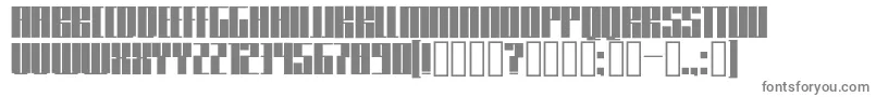 Knifer600 Font – Gray Fonts on White Background