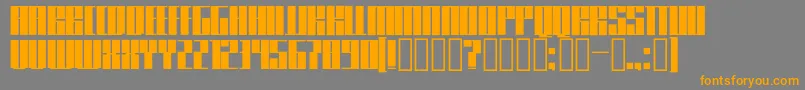 Knifer600 Font – Orange Fonts on Gray Background