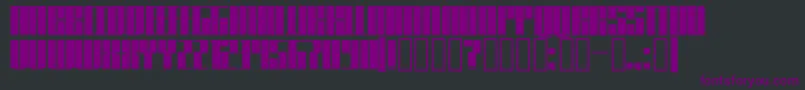Knifer600 Font – Purple Fonts on Black Background