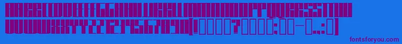fuente Knifer600 – Fuentes Moradas Sobre Fondo Azul
