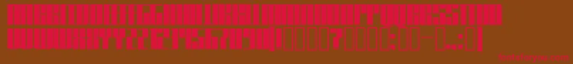 Knifer600 Font – Red Fonts on Brown Background