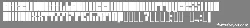 Knifer600 Font – White Fonts on Gray Background