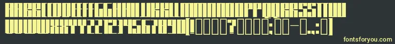 Knifer600 Font – Yellow Fonts on Black Background