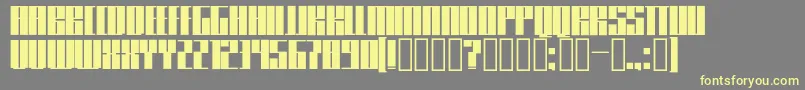 Knifer600 Font – Yellow Fonts on Gray Background