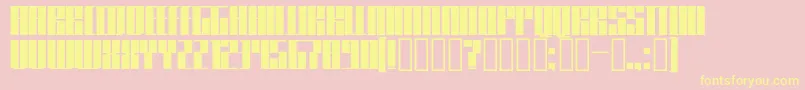 Knifer600 Font – Yellow Fonts on Pink Background