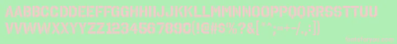 OctinstencilrgBold Font – Pink Fonts on Green Background