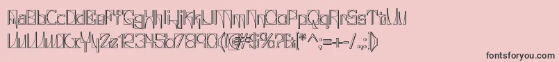 GlaukousIndustrious Font – Black Fonts on Pink Background