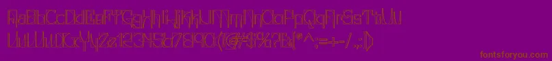 GlaukousIndustrious Font – Brown Fonts on Purple Background