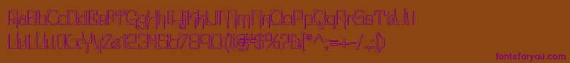 GlaukousIndustrious Font – Purple Fonts on Brown Background