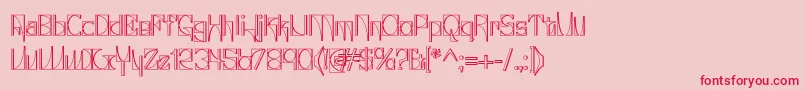 GlaukousIndustrious Font – Red Fonts on Pink Background