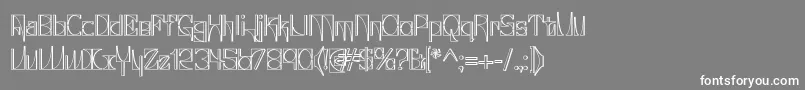 GlaukousIndustrious Font – White Fonts on Gray Background