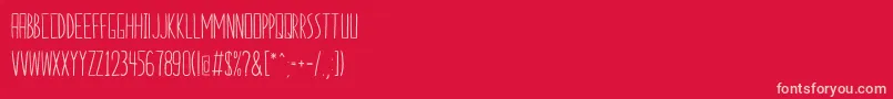 2colorideasSans-Schriftart – Rosa Schriften auf rotem Hintergrund