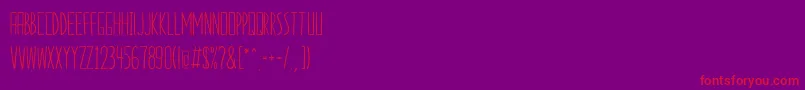 2colorideasSans Font – Red Fonts on Purple Background