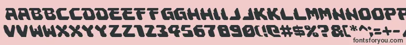 AstropolisLeftalic Font – Black Fonts on Pink Background