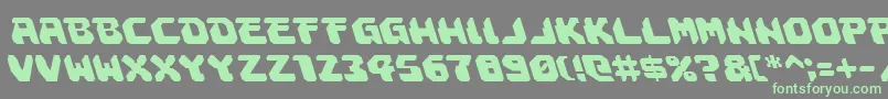 AstropolisLeftalic Font – Green Fonts on Gray Background