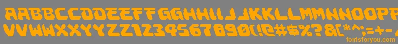 AstropolisLeftalic Font – Orange Fonts on Gray Background