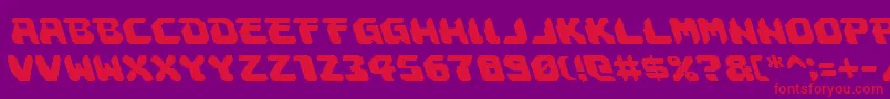 AstropolisLeftalic Font – Red Fonts on Purple Background