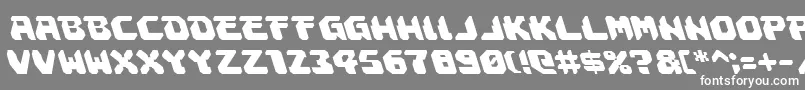 AstropolisLeftalic Font – White Fonts on Gray Background