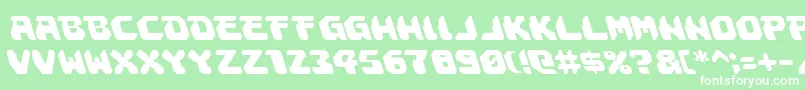 AstropolisLeftalic Font – White Fonts on Green Background