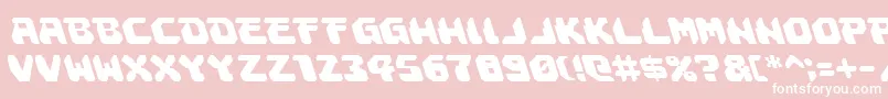 AstropolisLeftalic Font – White Fonts on Pink Background