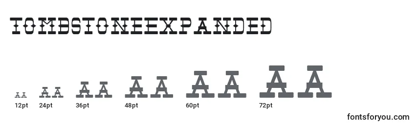 TombstoneExpanded Font Sizes