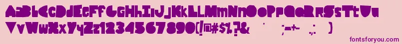 LackOfLuck Font – Purple Fonts on Pink Background