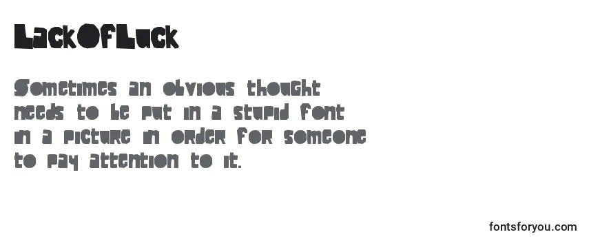 LackOfLuck Font