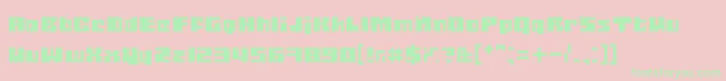 Gubblablo Font – Green Fonts on Pink Background